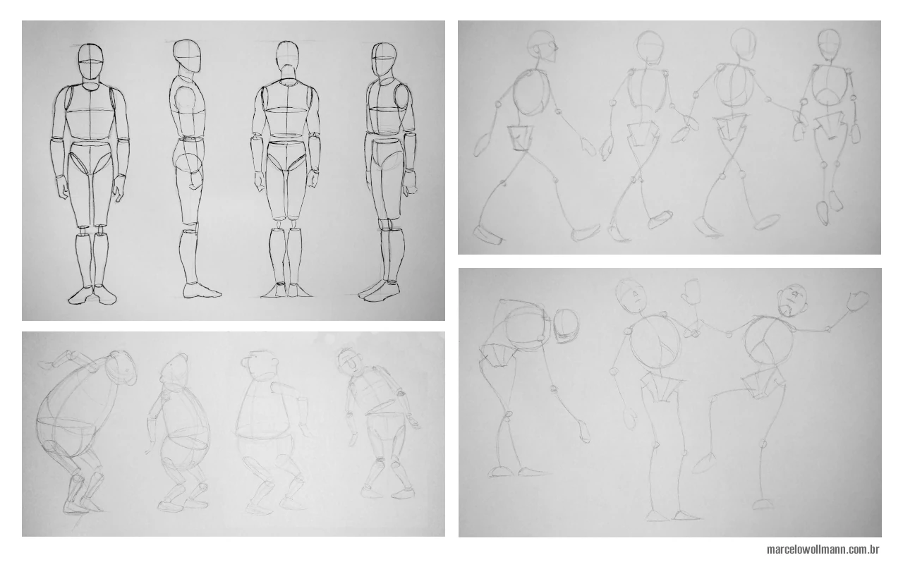 fundamentos do desenho - exemplos anatomia