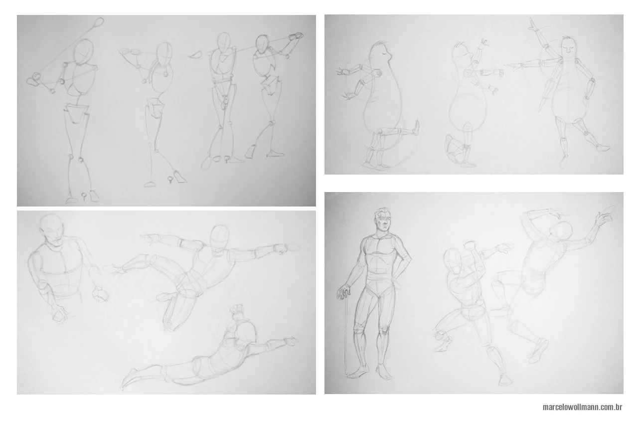 fundamentos do desenho - exemplos anatomia